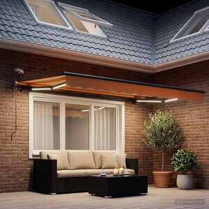 Imagine vidaXL Copertină retractabilă Nisipiu 300 x 250 cm Poliester