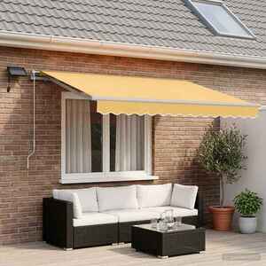 Imagine vidaXL Copertină retractabilă Nisipiu 400 × 300 cm