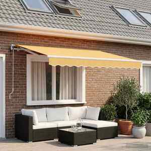 Imagine vidaXL Copertină retractabilă Nisipiu 500 × 300 cm Poliester