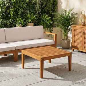 Imagine vidaXL Masă de Grădină Lemn Solid de Acacia natural 60 x 60 x 30 cm