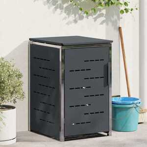 Imagine vidaXL Depozitare pentru Containere cu Roți for 1 Bin 240L Antracit