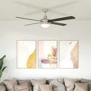Imagine vidaXL Ventilator de tavan cu lumina și telecomandă Ø 130 cm