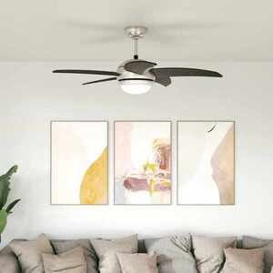 Imagine vidaXL Ventilator de tavan cu lumina și telecomandă Ø 110 cm
