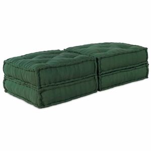 Imagine vidaXL Unitate de canapea modulară 2 buc. Țesătură Verde