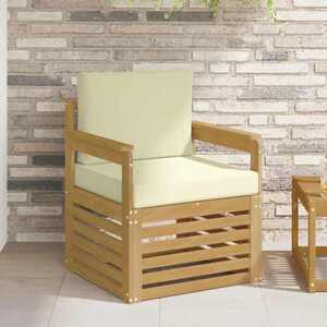 Imagine vidaXL 2 Bucată Set de canapele de exterior Poliester Alb și Crem
