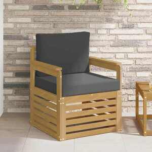 Imagine vidaXL 2 Bucată Set de canapele de exterior Poliester Alb și Antracit