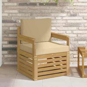 Imagine vidaXL 2 Bucată Set de canapele de exterior Poliester Alb și Bej