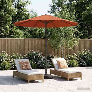 Imagine vidaXL Umbrelă de grădină cu bază 230 x 230 cm Poliester