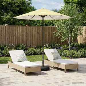 Imagine vidaXL Umbrelă de grădină cu bază 230 x 230 cm Poliester
