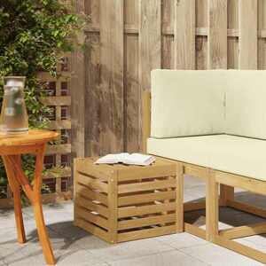 Imagine vidaXL Set de canapele de exterior Alb 35 x 38 x 37 cm