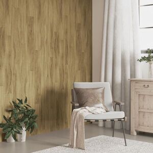 Imagine vidaXL Panouri de perete aspect lemn, maro, 4, 12 m², PVC