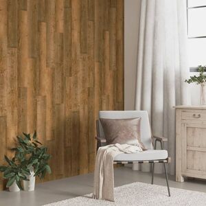 Imagine vidaXL Panouri de perete aspect lemn, maro, 4, 12 m², PVC