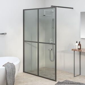 Imagine vidaXL Paravan duș walk-in, 140x195 cm, sticlă securizată închis