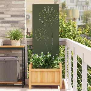 Imagine vidaXL Ecran de intimitate pentru grădină Olivengrønn 50 x 140 cm