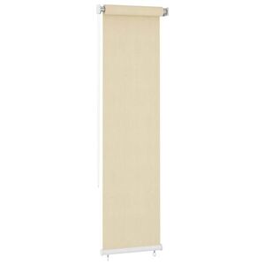 Imagine vidaXL Jaluzea tip rulou de exterior, crem, 65 (l) x 230 (î) cm, HDPE