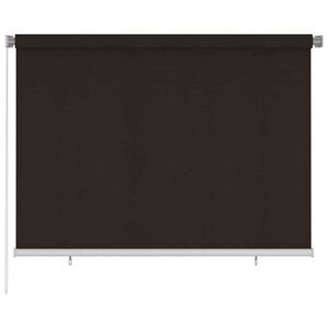 Imagine vidaXL Jaluzea tip rulou de exterior, 205 (l) x 140 (î) cm, maro, HDPE