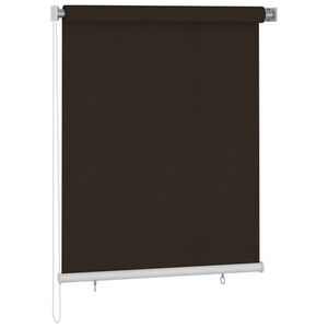 Imagine vidaXL Jaluzea tip rulou de exterior 125 (l) x 140 (î) cm, maro