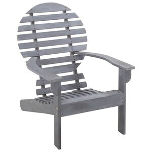 Imagine vidaXL Scaun Adirondack, gri, lemn masiv de acacia