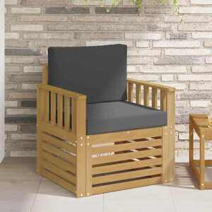Imagine vidaXL 2 Bucată Set de canapele de exterior Poliester Alb și Antracit