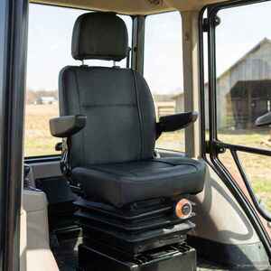 Imagine vidaXL Scaun de tractor cu suspensie Negru 56 x 57 x 87 cm Oțel și PVC
