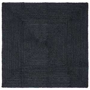 Imagine vidaXL Covor de zonă Gri închis 240 x 240 cm Iută