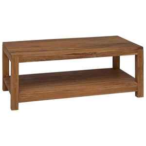 Imagine vidaXL Masă de cafea natural 100 x 50 x 40 cm Lemn solid de tec