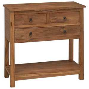 Imagine vidaXL Bufet natural 79 x 35 x 80 cm Lemn solid de tec