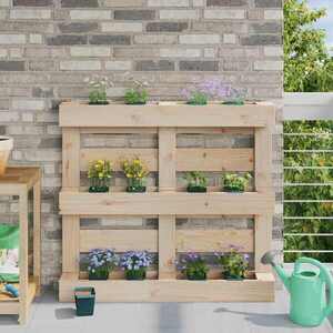 Imagine vidaXL Cutii de flori pentru paleți Euro 12 buc. Verde 14 x 9 x 9, 5 cm