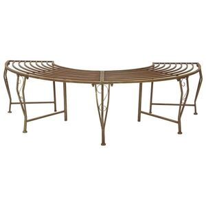 Imagine vidaXL Bancă cu arbori 4-Număr de locuri 160 x 80 x 44 cm Oțel