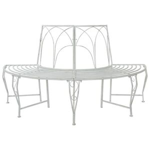 Imagine vidaXL Bancă cu arbori 4-Număr de locuri 160 x 80 x 89 cm Oțel