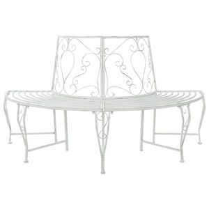 Imagine vidaXL Bancă cu arbori 4-Număr de locuri 160 x 80 x 89 cm Oțel