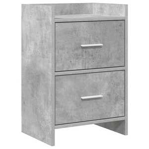 Imagine vidaXL Mese de noptieră Gri Beton 40 x 30 x 60 cm Lemn prelucrat
