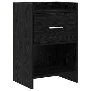 Imagine vidaXL Mese de noptieră Stejar Negru 40 x 30 x 60 cm Lemn prelucrat