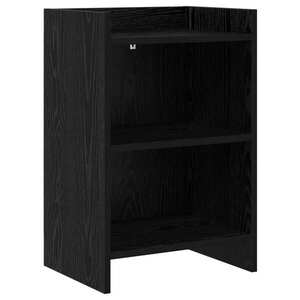 Imagine vidaXL Mese de noptieră Stejar Negru 40 x 30 x 60 cm Lemn prelucrat