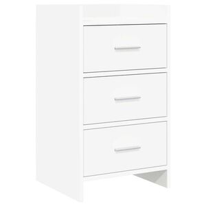 Imagine vidaXL Mese de noptieră Alb 40 x 36 x 70 cm Lemn prelucrat