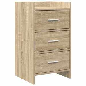 Imagine vidaXL Mese de noptieră Stejar Sonoma 40 x 36 x 70 cm Lemn prelucrat