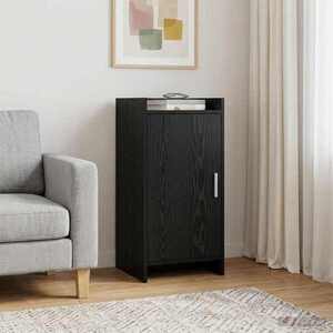 Imagine vidaXL Bufet Stejar Negru 40 x 36 x 80 cm Lemn prelucrat