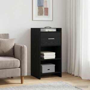 Imagine vidaXL Bufet Stejar Negru 40 x 36 x 80 cm Lemn prelucrat