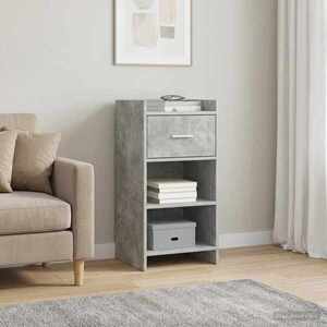 Imagine vidaXL Bufet Gri Beton 40 x 36 x 80 cm Lemn prelucrat