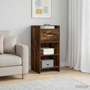 Imagine vidaXL Bufet Stejar fumuriu 40 x 36 x 80 cm Lemn prelucrat