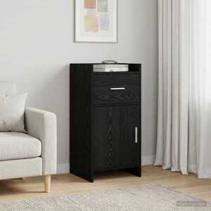 Imagine vidaXL Bufet Stejar Negru 40 x 36 x 80 cm Lemn prelucrat