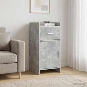 Imagine vidaXL Bufet Gri Beton 40 x 36 x 80 cm Lemn prelucrat