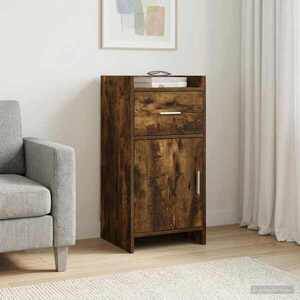 Imagine vidaXL Bufet Stejar fumuriu 40 x 36 x 80 cm Lemn prelucrat