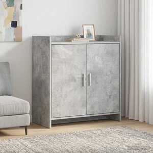 Imagine vidaXL Bufet Gri Beton 72 x 36 x 80 cm Lemn prelucrat