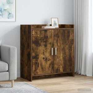 Imagine vidaXL Bufet Stejar fumuriu 72 x 36 x 80 cm Lemn prelucrat