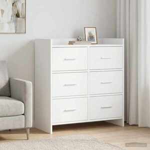 Imagine vidaXL Bufet Alb 75 x 33 x 80 cm Lemn prelucrat