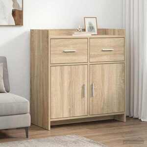 Imagine vidaXL Bufet Stejar Sonoma 75 x 36 x 80 cm Lemn prelucrat