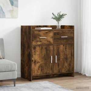 Imagine vidaXL Bufet Stejar fumuriu 75 x 36 x 80 cm Lemn prelucrat