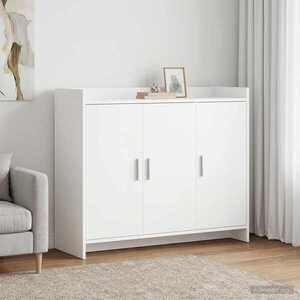 Imagine vidaXL Bufet Alb 98, 5 x 33 x 80 cm Lemn prelucrat