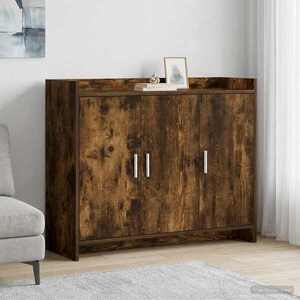 Imagine vidaXL Bufet Stejar fumuriu 98, 5 x 33 x 80 cm Lemn prelucrat